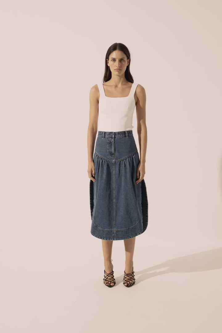 Raquel Petal Midi Skirt