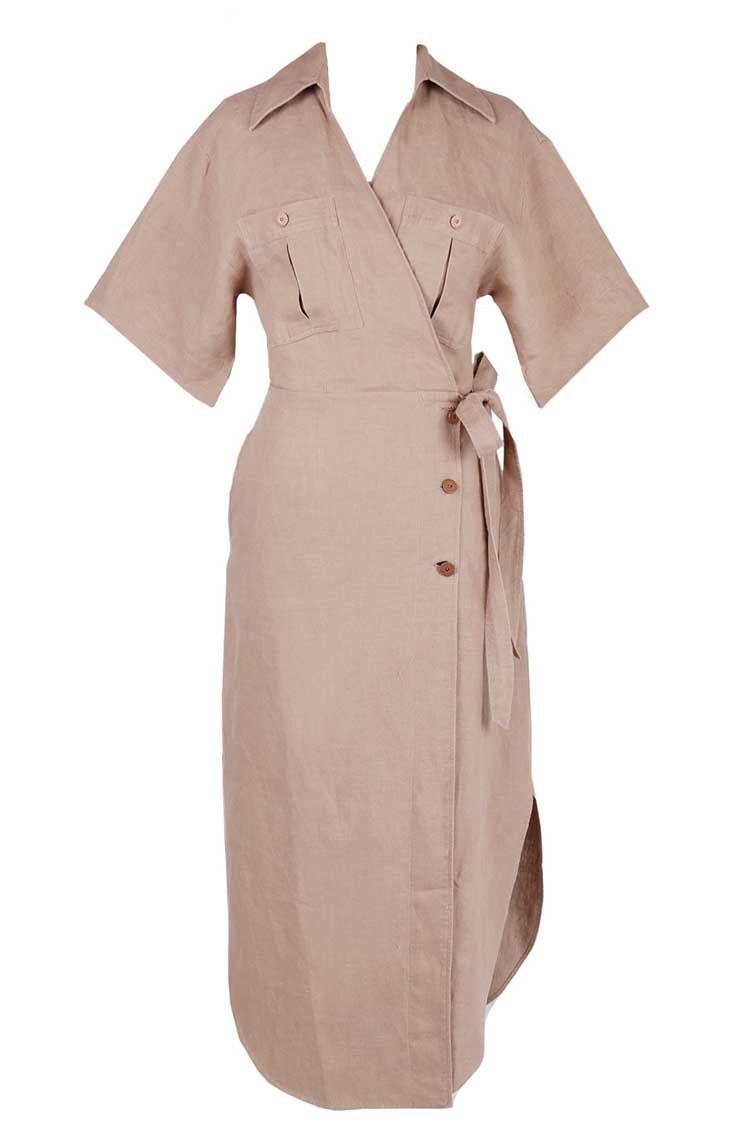 Acacia Dress in Oak Dresses Ginger & Smart 