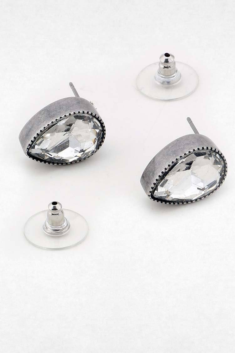 Adelaide Stud Earring in Clear Accessories Peter Lang 