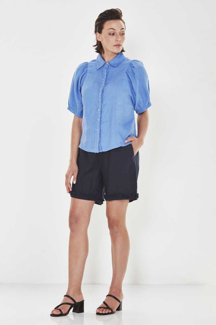Adorn Shirt in Blueline | FINAL SALE