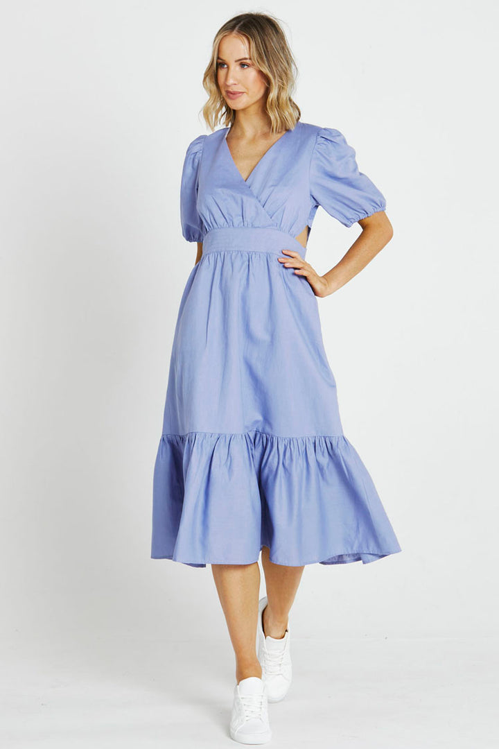 Adriana Midi Dress in Cornflower