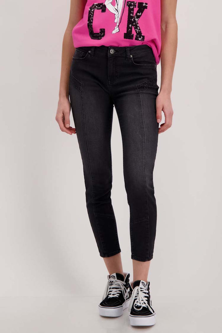 Ankle Jeans w Rhinestone details