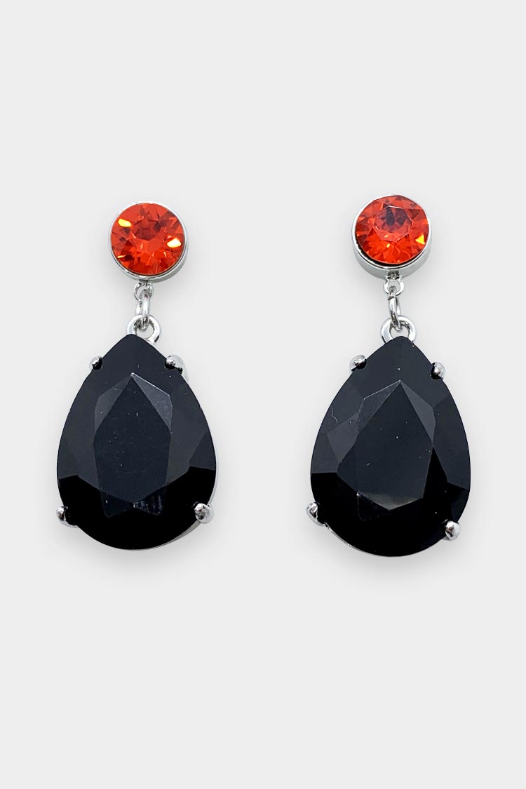 Ashley Earring in Silver Black