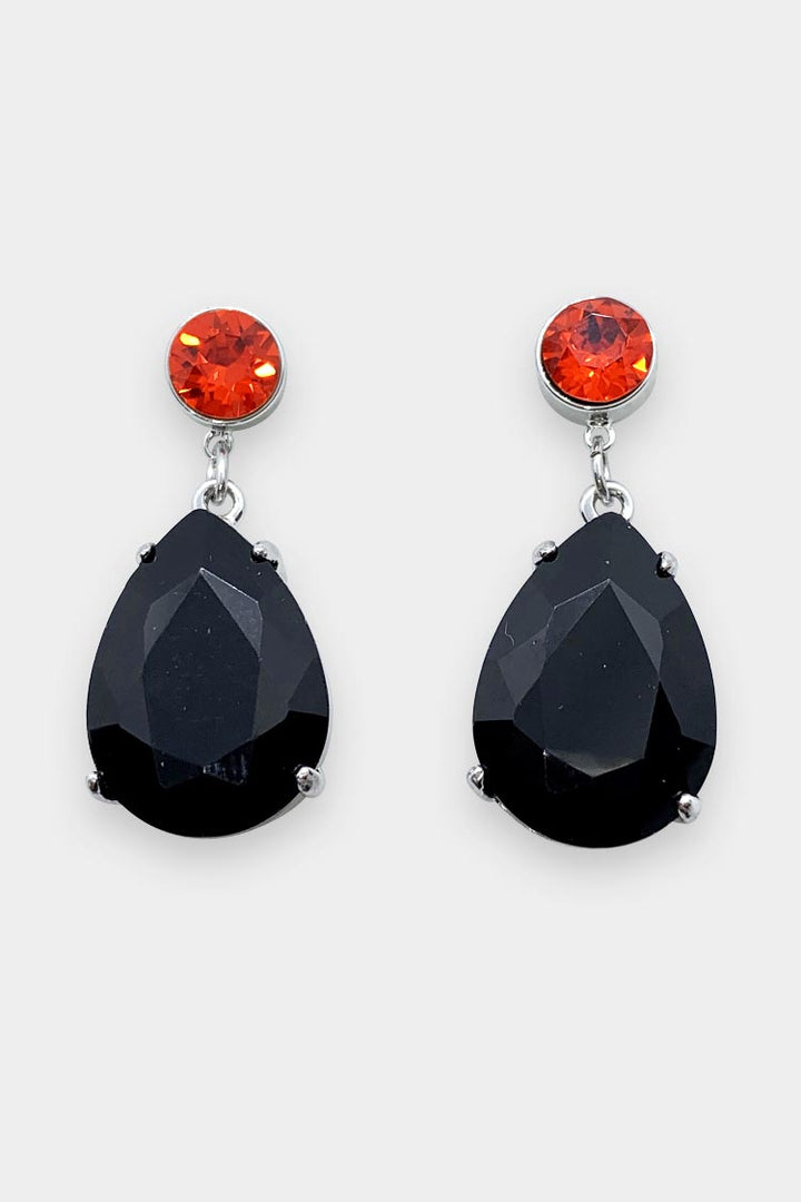 Ashley Earring in Silver Black