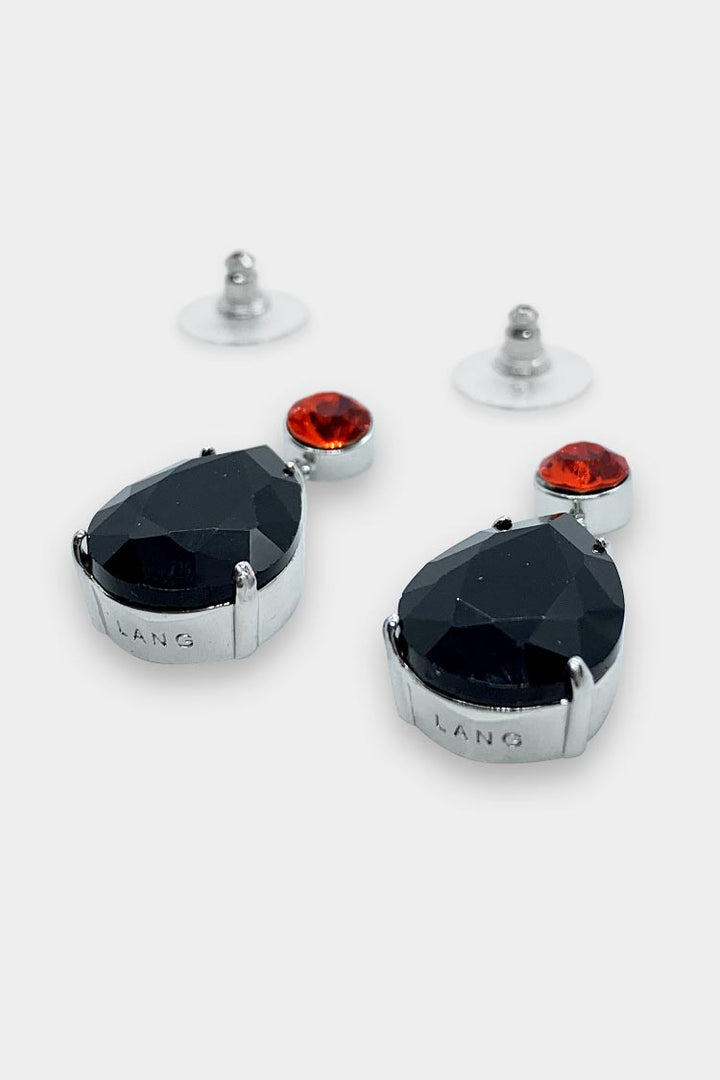 Ashley Earring in Silver Black