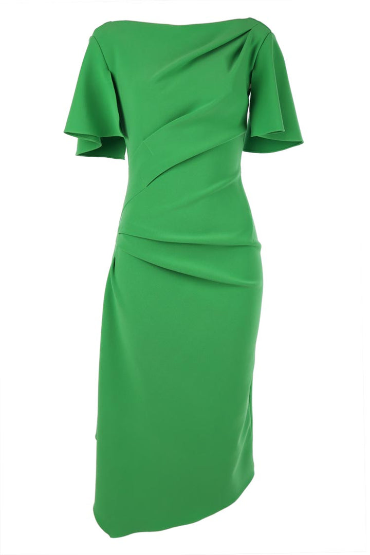 Ask Lula Dress in Bright Green
