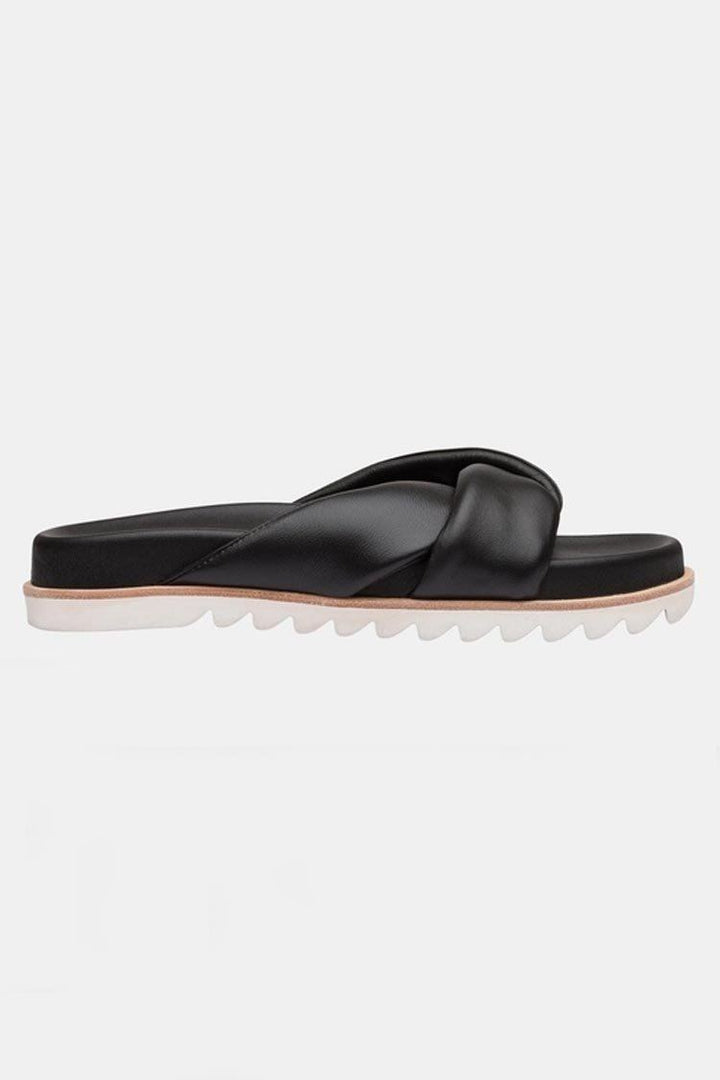 Avalyn Slide in Black Shoes Sol Sana 