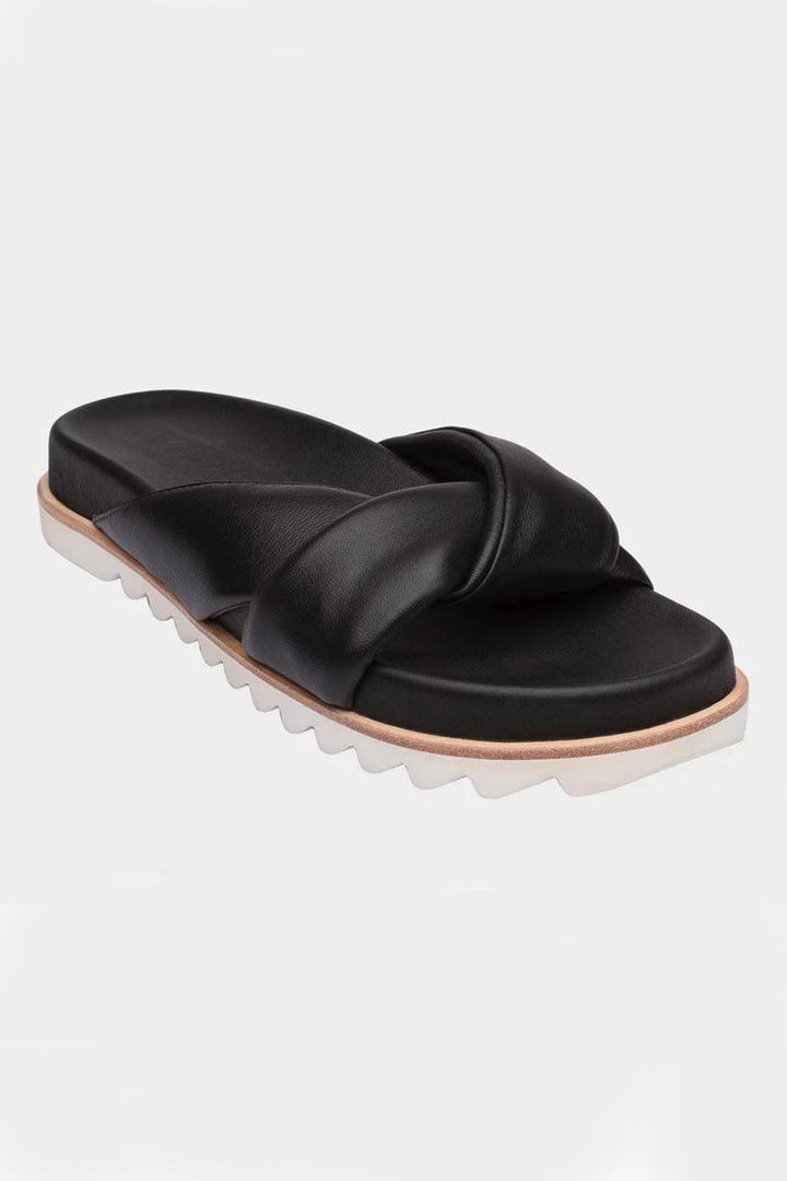 Avalyn Slide in Black Shoes Sol Sana 