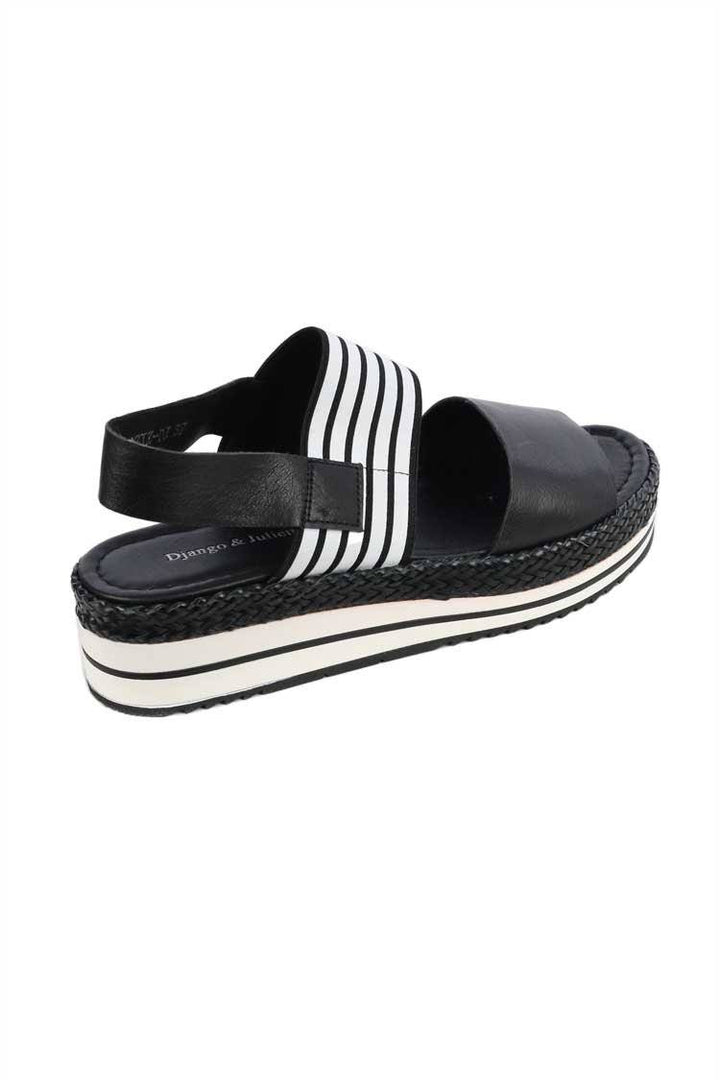 Aziz Sandal in Black Shoes Django & Juliette 