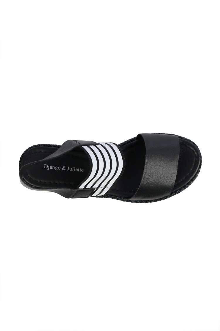Aziz Sandal in Black Shoes Django & Juliette 