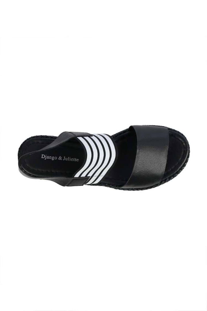 Aziz Sandal in Black Shoes Django & Juliette 