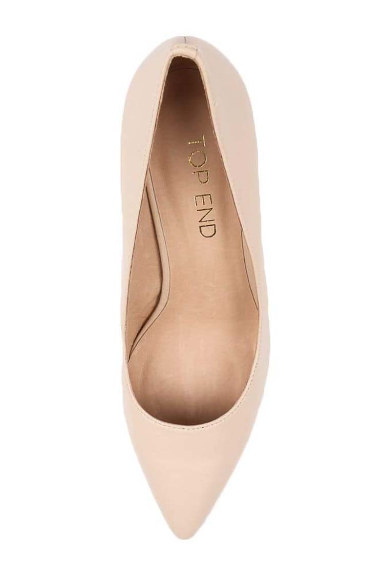 Barrios Leather Heel in Nude