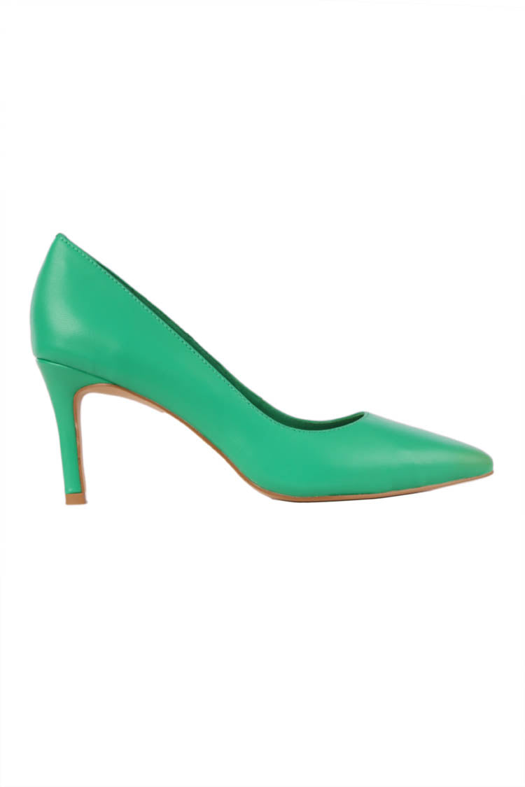 Barrios Leather Heel in Emerald