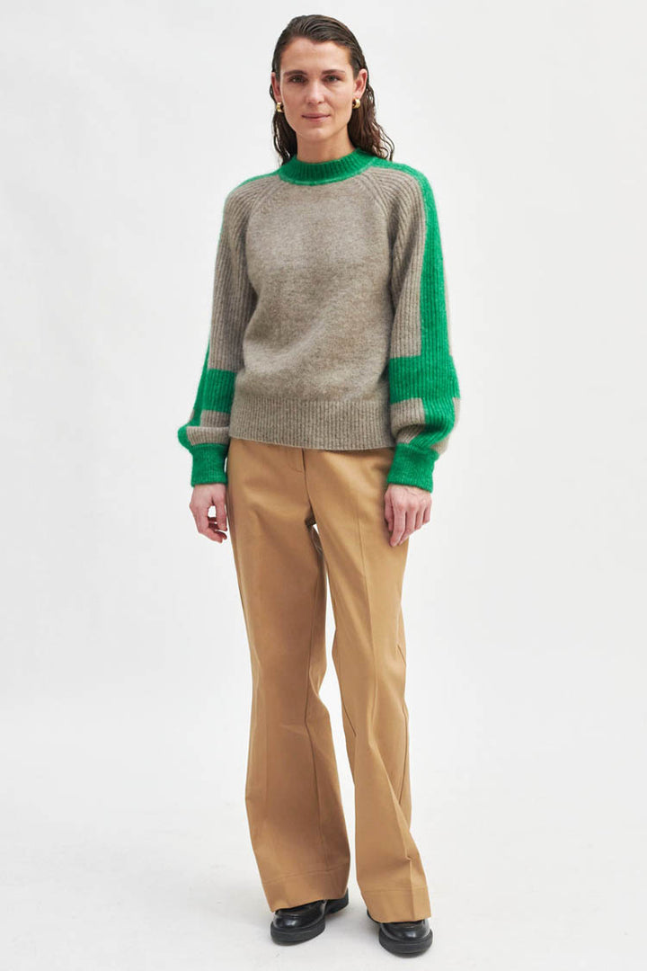 Bera T-neck Knit in Teak | FINAL SALE