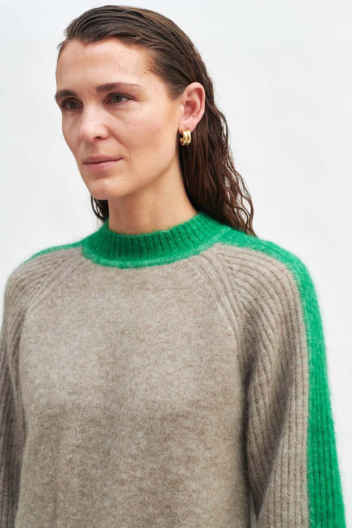 Bera T-neck Knit in Teak | FINAL SALE