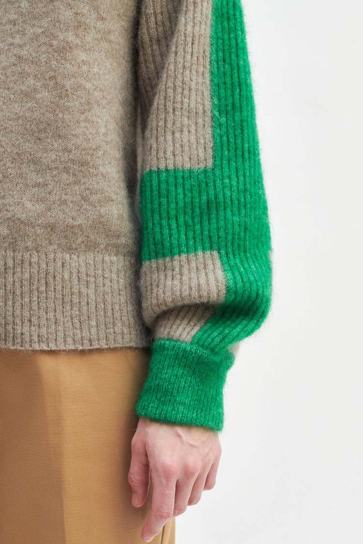 Bera T-neck Knit in Teak | FINAL SALE