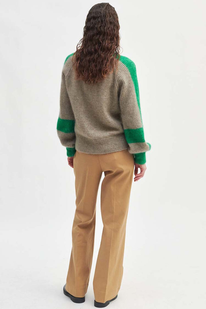 Bera T-neck Knit in Teak | FINAL SALE