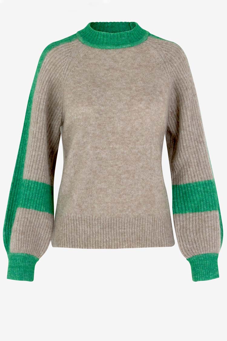 Bera T-neck Knit in Teak | FINAL SALE