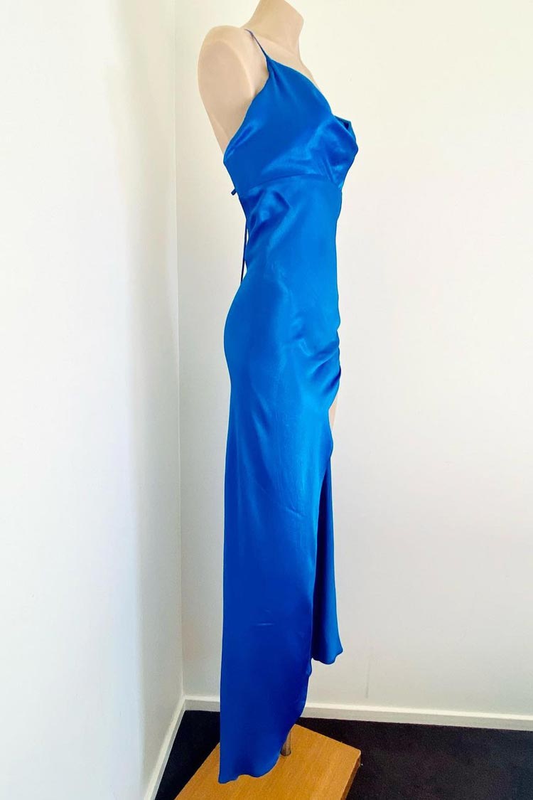 Bree Slip Gown in Peacock