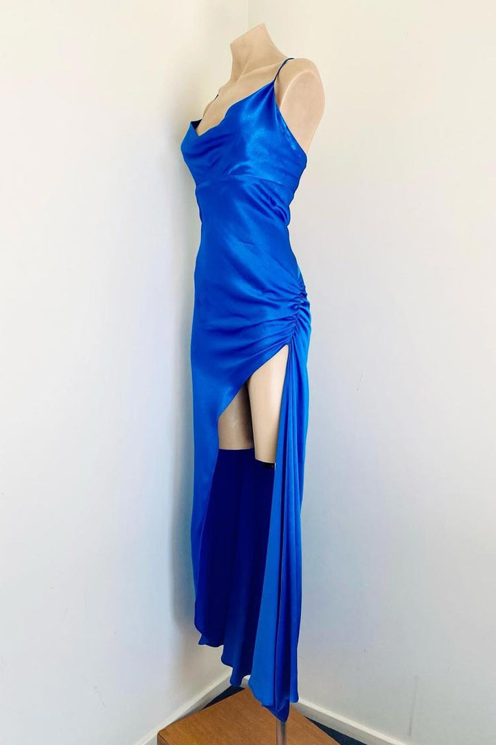 Bree Slip Gown in Peacock