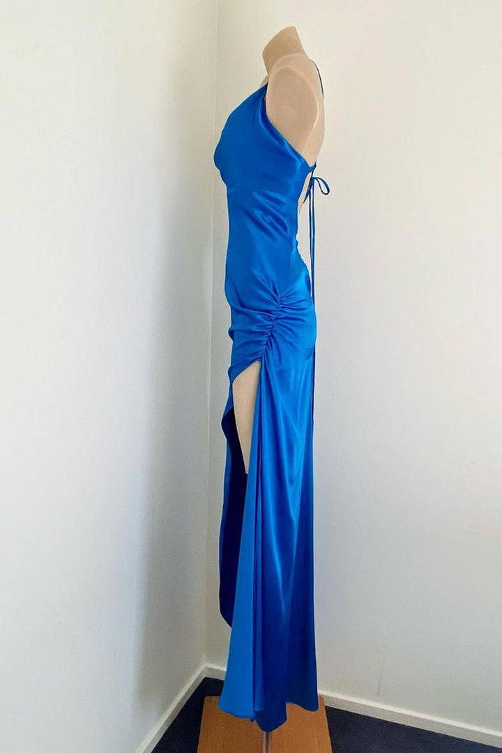 Bree Slip Gown in Peacock