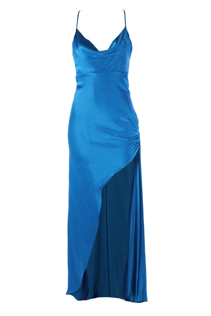 Bree Slip Gown in Peacock