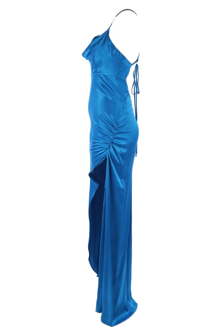 Bree Slip Gown in Peacock