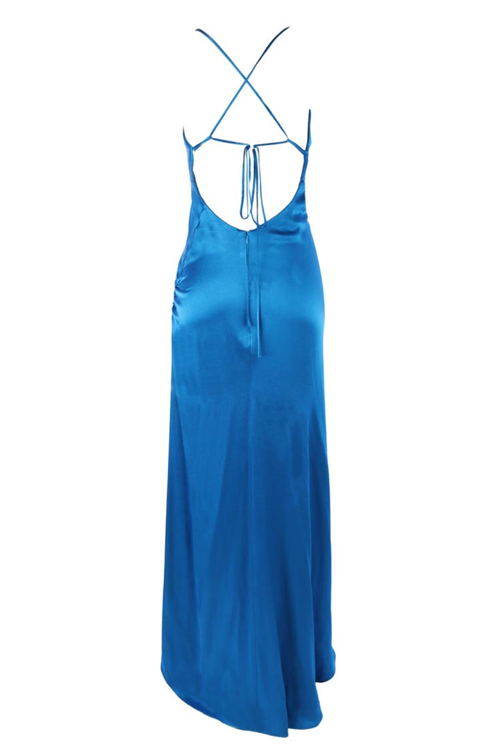 Bree Slip Gown in Peacock