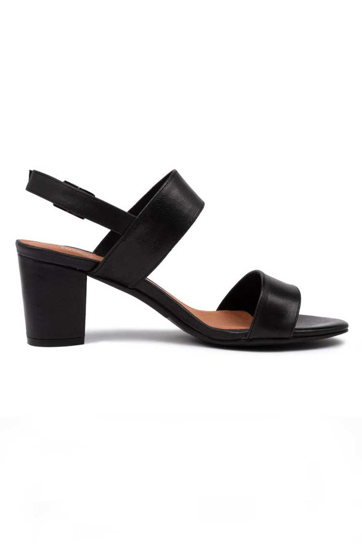 Calons Leather Heel in Black