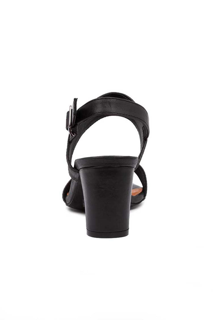 Calons Leather Heel in Black