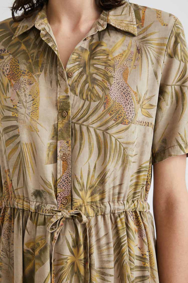 Camoflower Print Shirt Dress | FINAL SALE