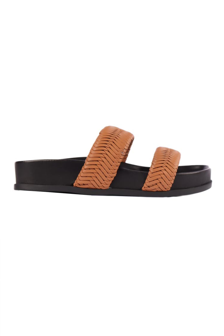 Charliese Slides in Tan