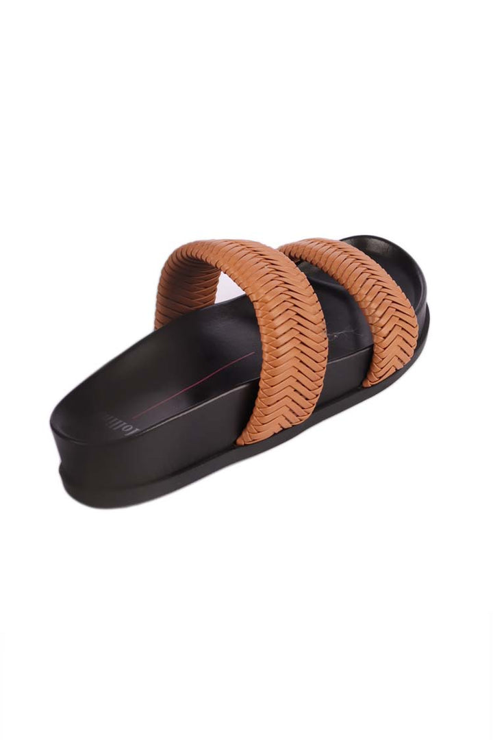 Charliese Slides in Tan
