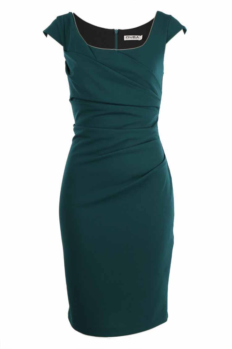 Cloe Cocktail Dress in Teal Dresses Quba 