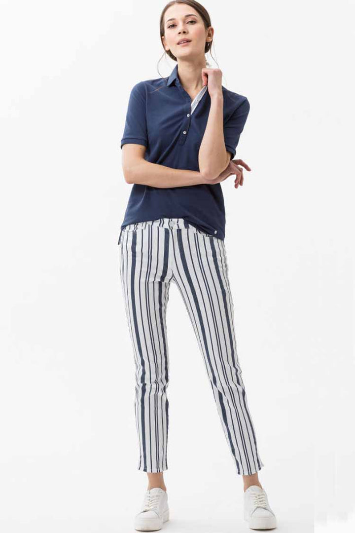 Cleo Polo Shirt in Indigo