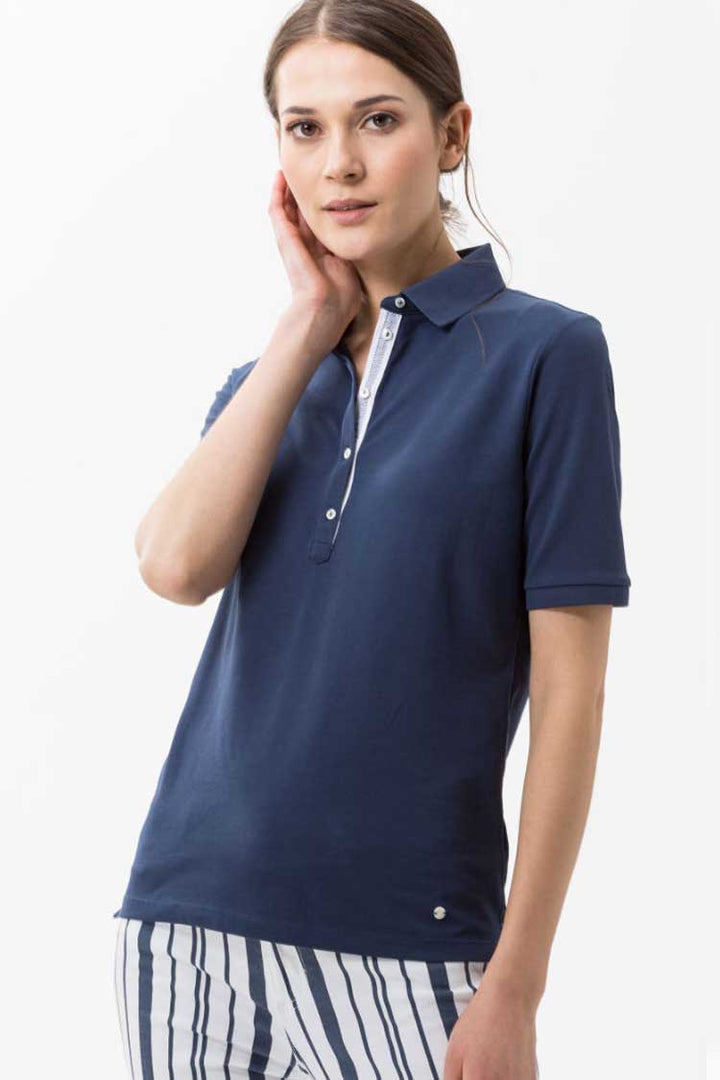 Cleo Polo Shirt in Indigo