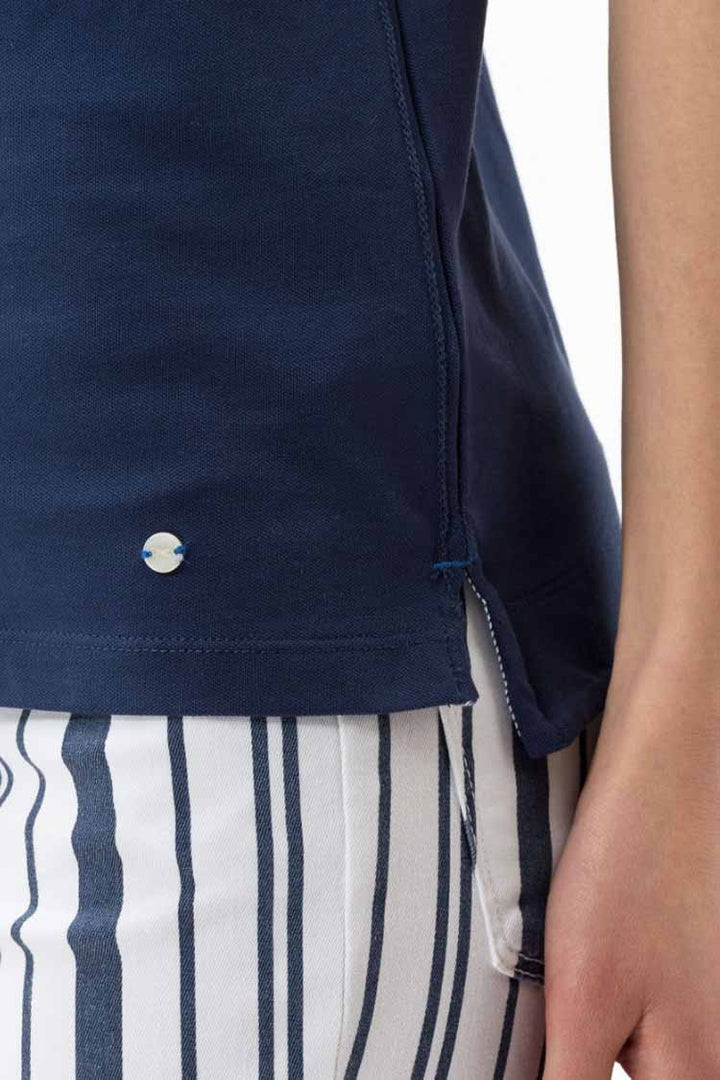 Cleo Polo Shirt in Indigo
