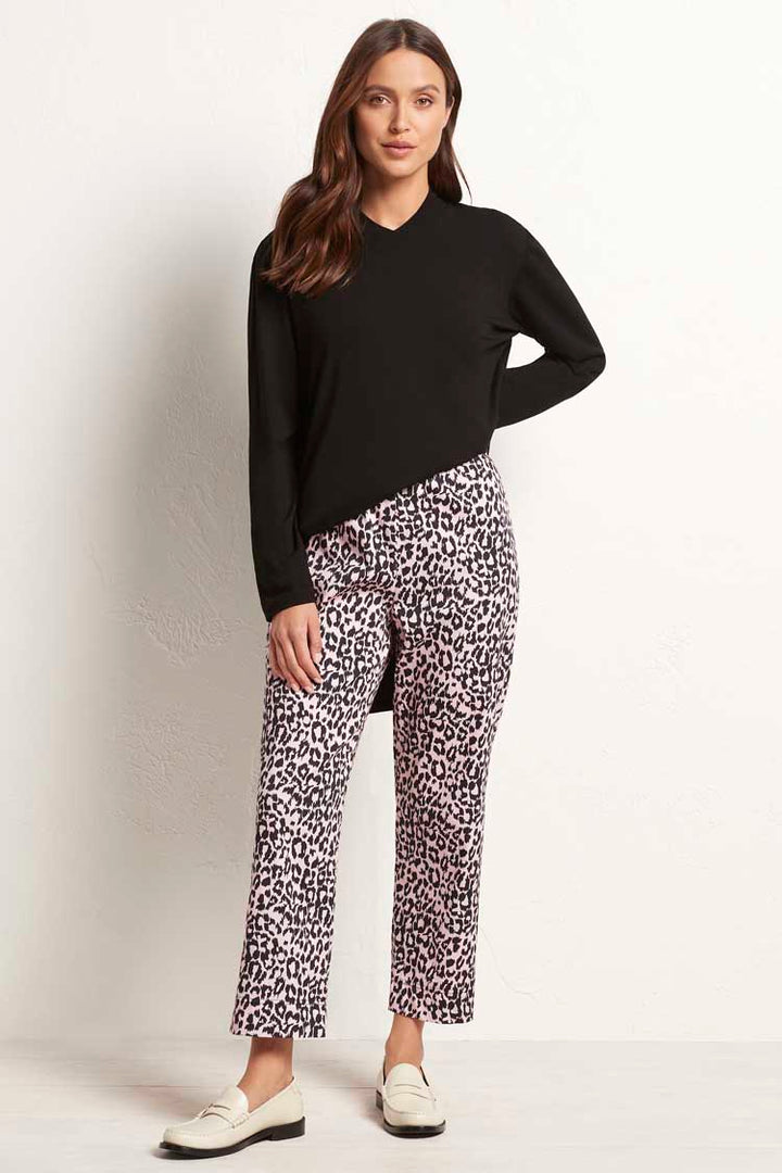 Cropped Shell Pant in Paw Print | FINAL SALE