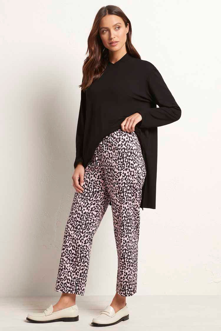 Cropped Shell Pant in Paw Print | FINAL SALE