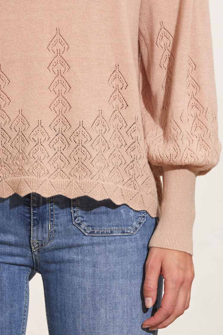 Della Sweater in Natural Beige