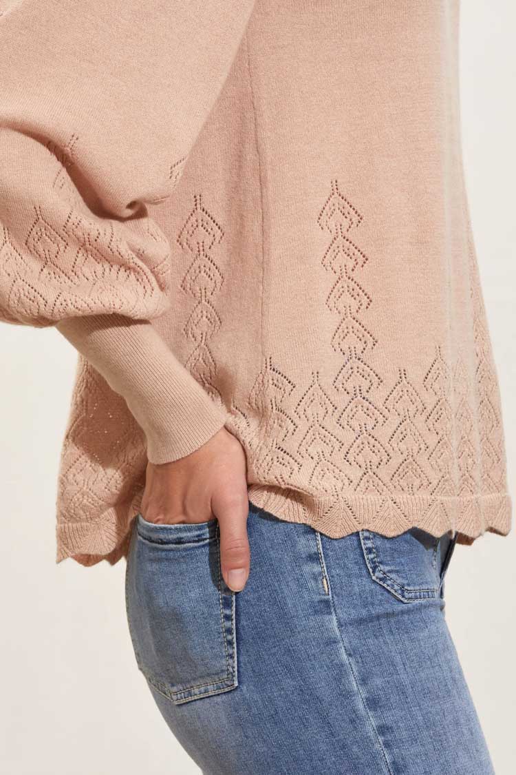 Della Sweater in Natural Beige