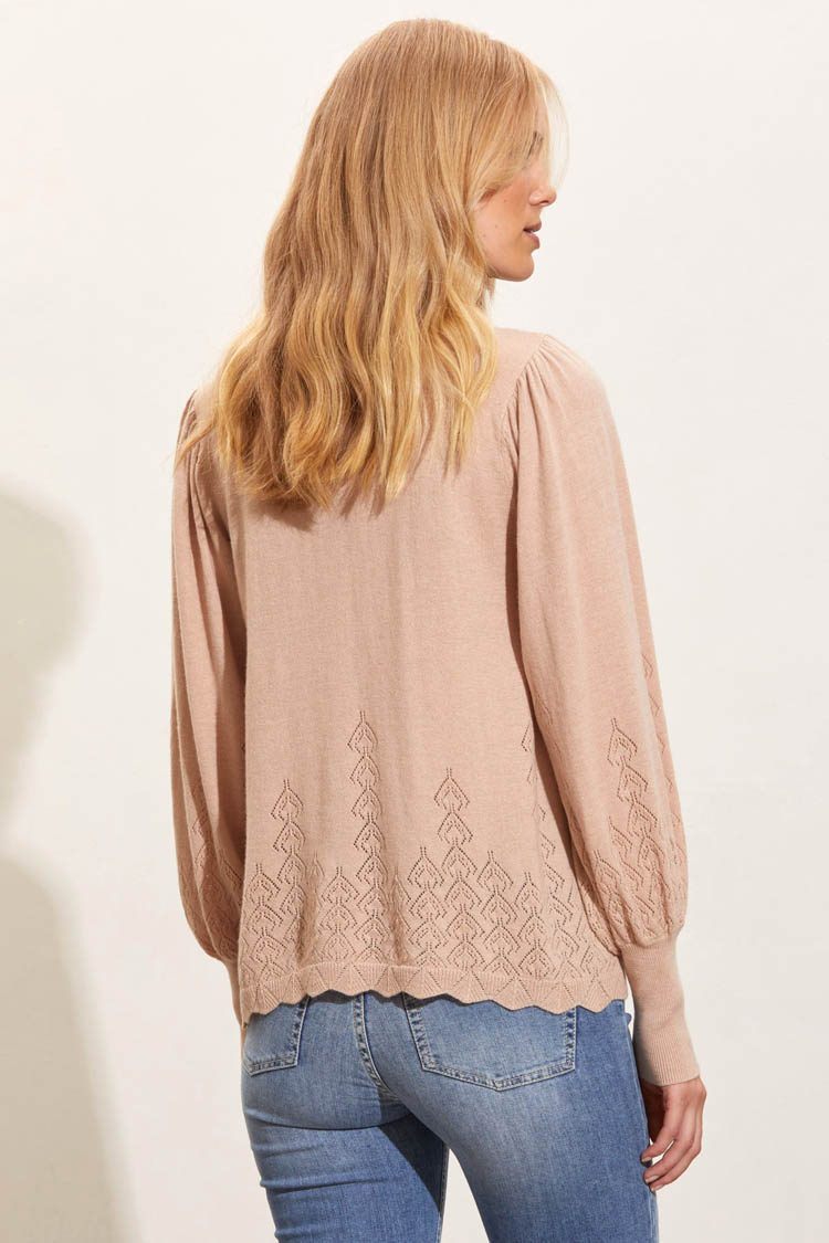 Della Sweater in Natural Beige