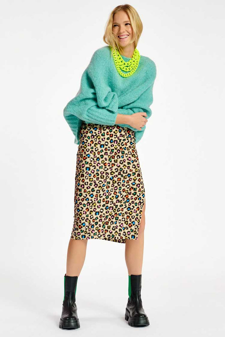 Demoral Layered Chain Necklace in Neon Yellow