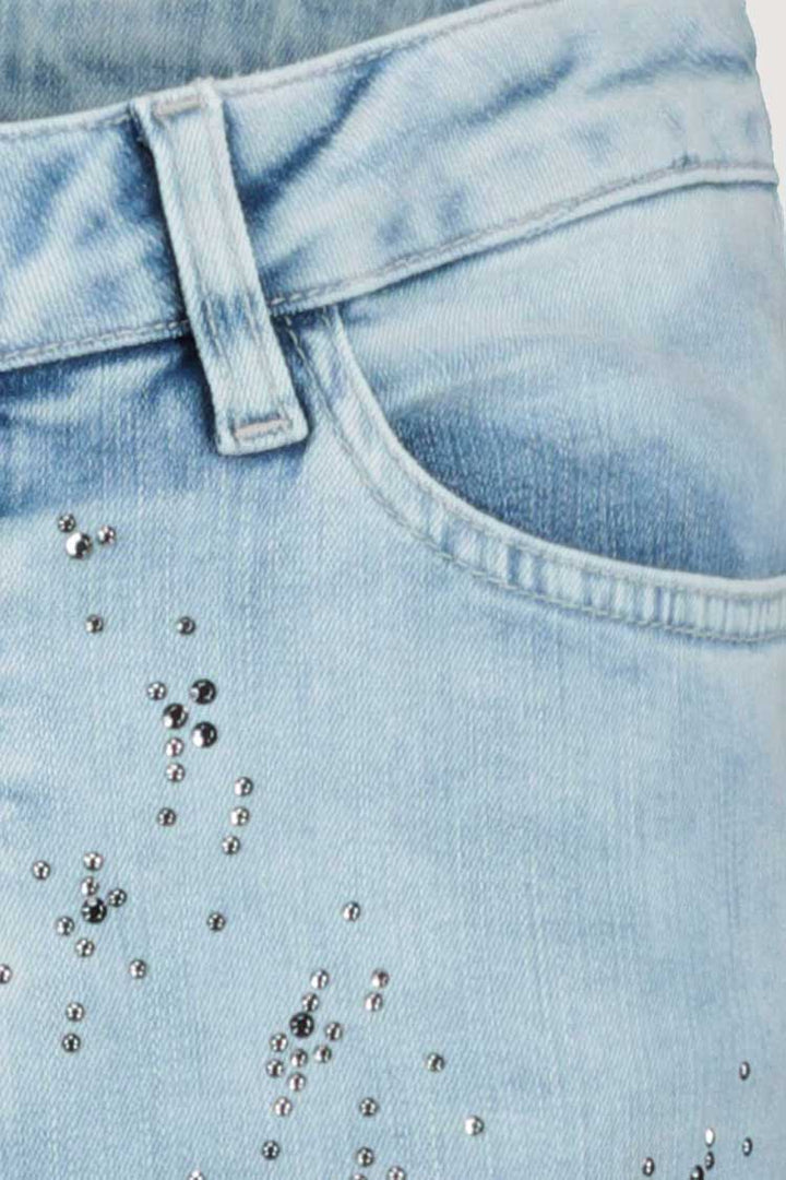 Destroyed Denim Jeans w Rivets