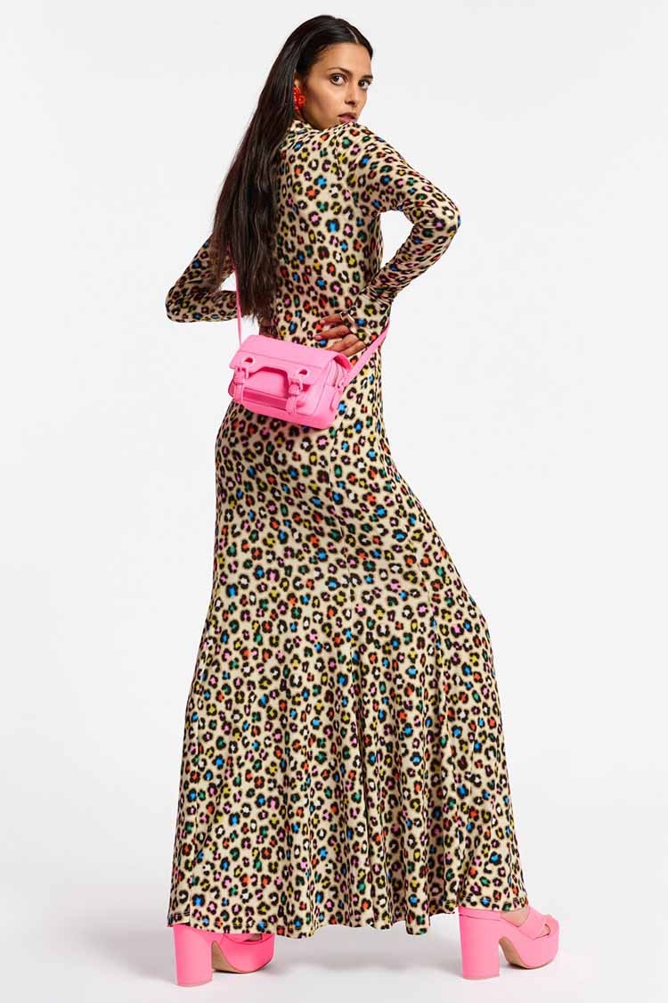 Dieval Printed Maxi Jersey Dress