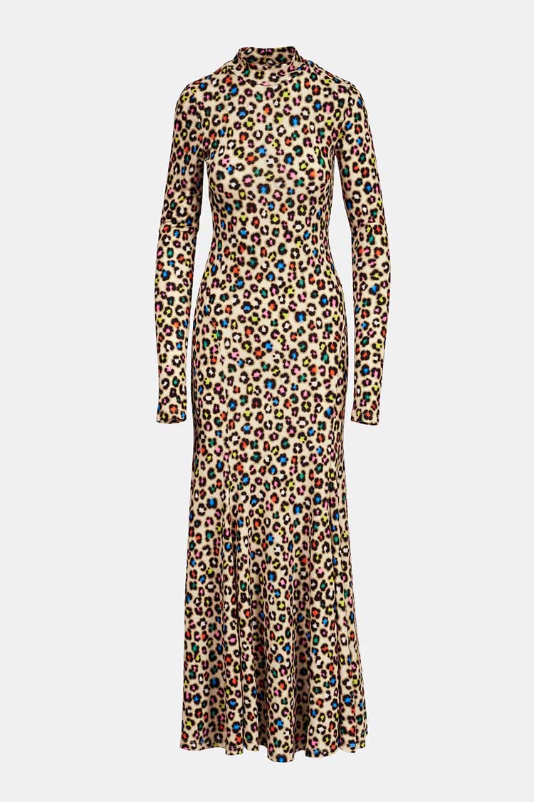 Dieval Printed Maxi Jersey Dress