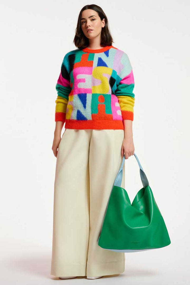 Djari Multicolour Intarsia-Knitted Sweater