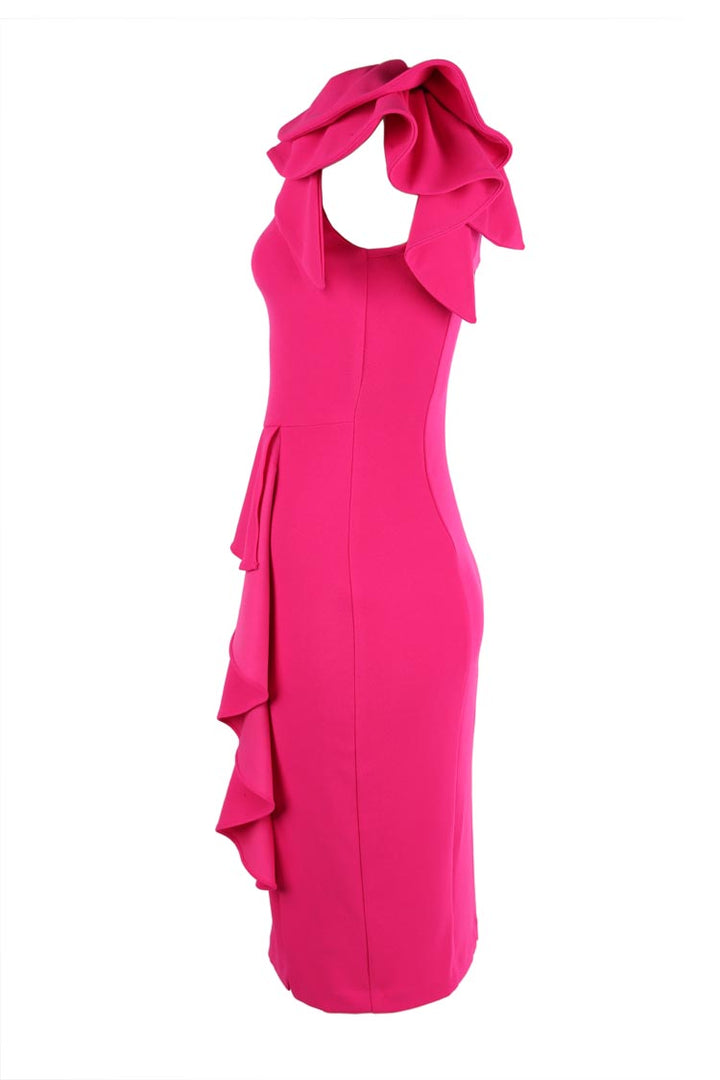 Donna One Shoulder Dress in Pink