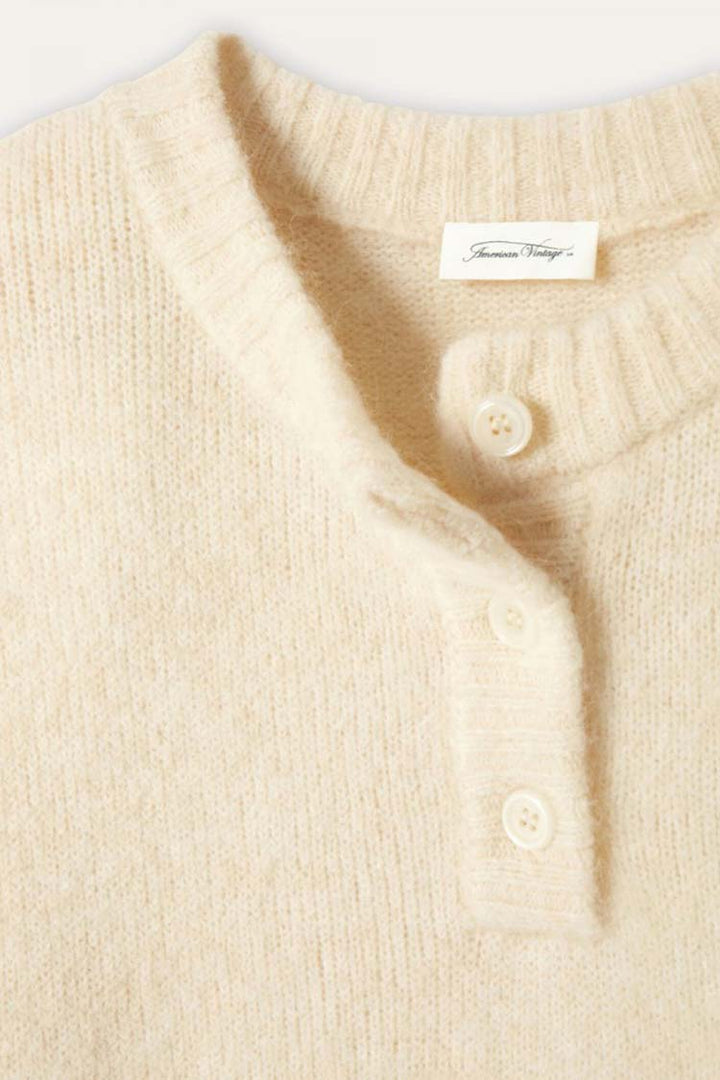 East Balloon Sleeve Sweater in Pearl