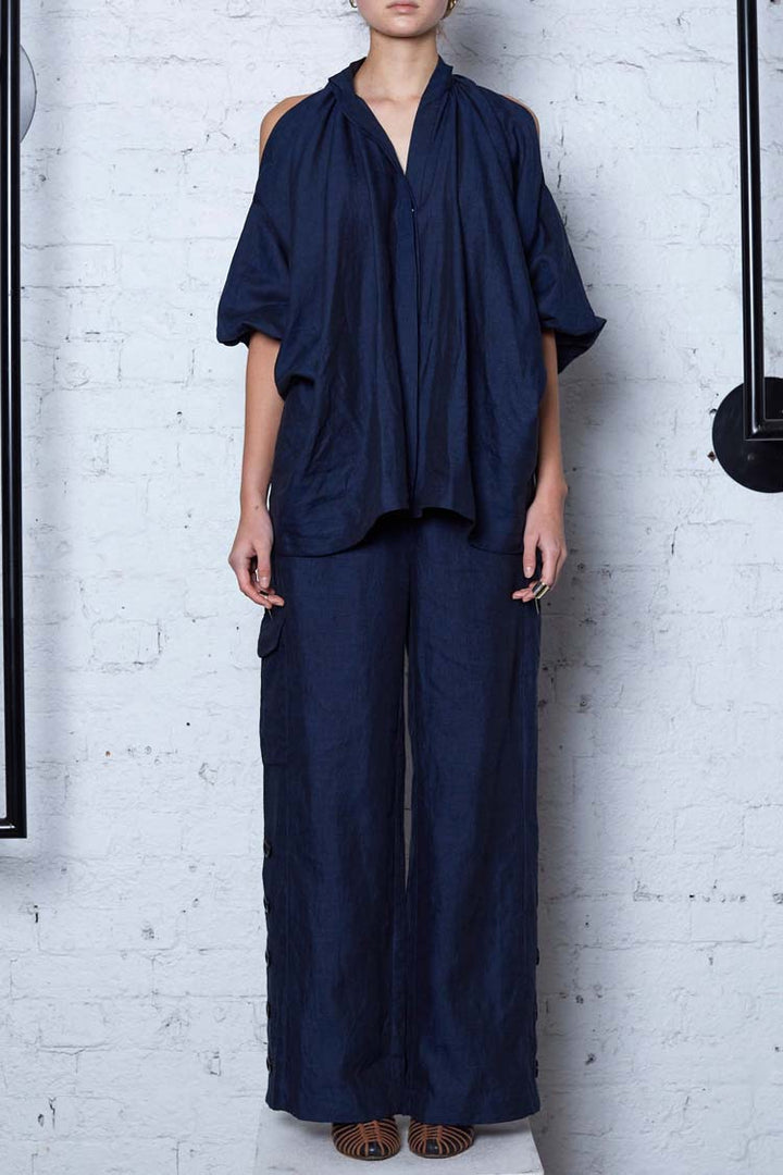 Eco Type Shirt in Denim Linen